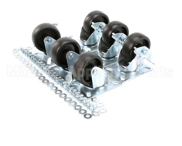 57787 Perlick Caster Kit, Set Of 6, 3.75