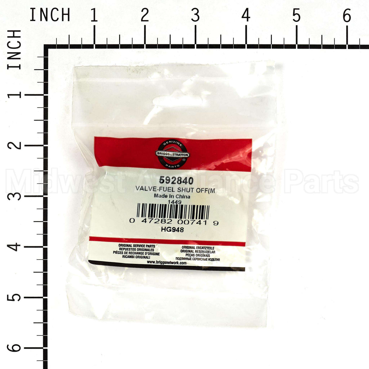 592840 Briggs & Stratton Valve-Fuel Shut Off(M