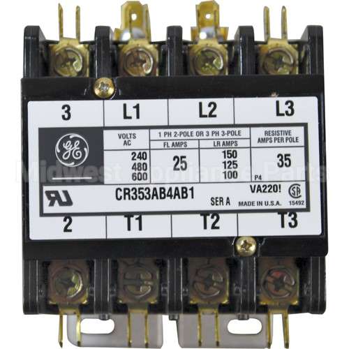 5945-109-01-69 Compatible Jackson Contactor 4P 30/40A 208/240V