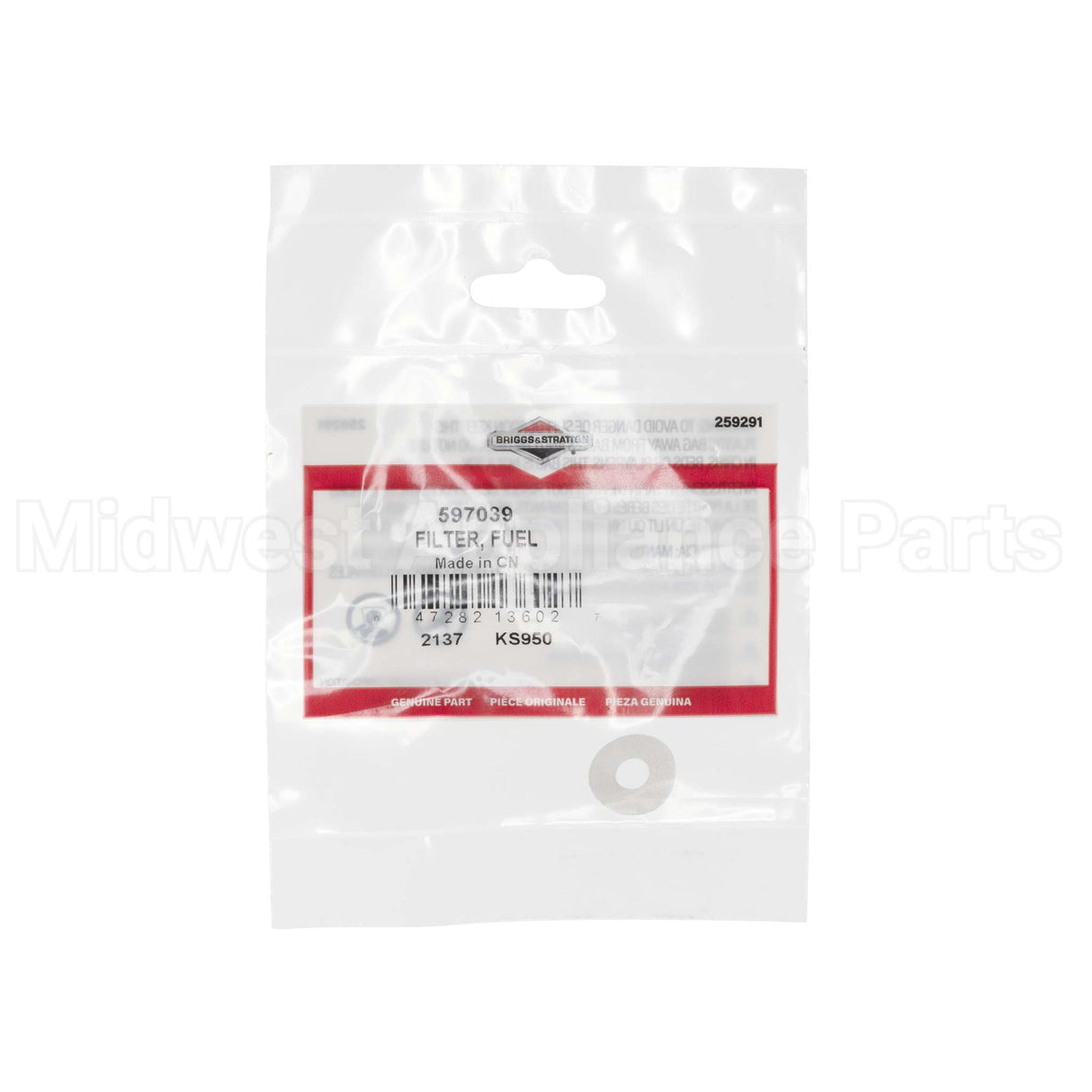 597039 Briggs & Stratton Filter Fuel