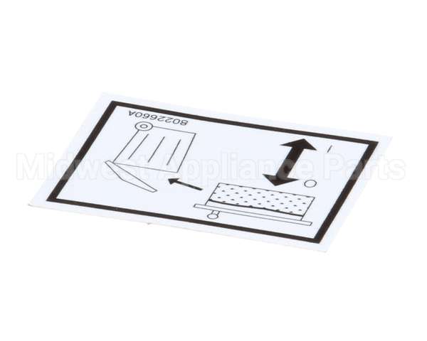 8022660 Frymaster Label, Lov Rti Waste Handle