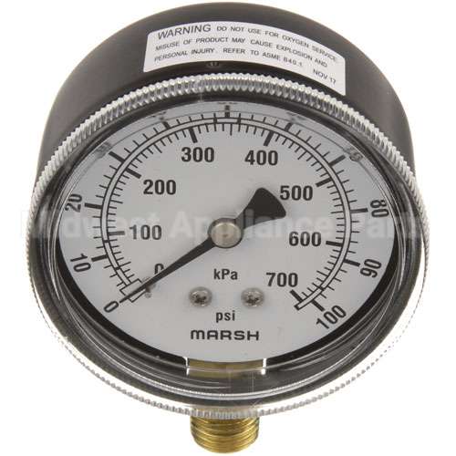 00-328247 Compatible Hobart Pressure Gauge 2-1/2, 0-100Psi