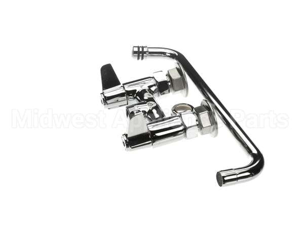 5F-4DLX12 T&S Brass Faucet Deck Mount 4 Centers 12 Swing