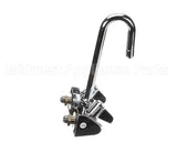 5F-4WLX03 T&S Brass Equip 4 Wall Mount Faucet W/ 3 Swivel Go