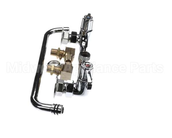 5F-8WLS12 T&S Brass 8 Wall Mount Faucet, 12 Swing Nozzle, Le