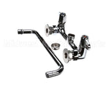 5F-8WLX12 T&S Brass Faucet, Wall Mount, 8 Centers, 12 Swing