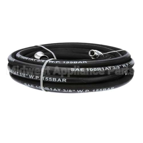 5HR-2HSE-35 T&S Brass 3/8 X 35' Equip Hose, Black, Medium Pres