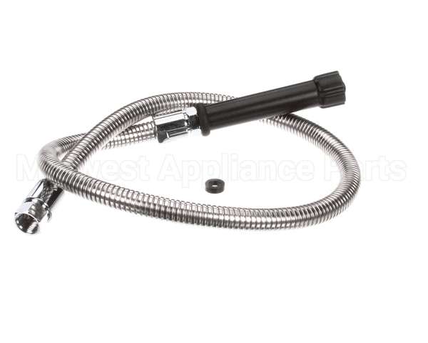 5HSE44 T&S Brass Hose, 44 Flex Stainless Steel, Black Han