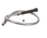 5HSE44 T&S Brass Hose, 44 Flex Stainless Steel, Black Han