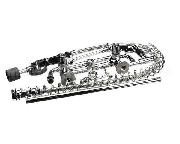 5PR-8W12-C T&S Brass Pre-Rinse Unit: 8 Wall Mount, Low-Flow S