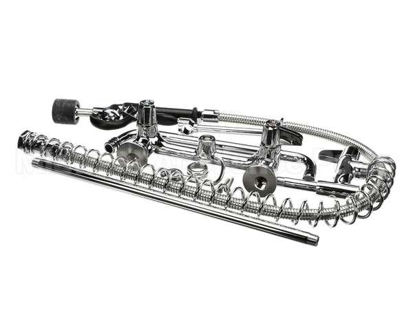 5PR-8W12-C T&S Brass Pre-Rinse Unit: 8 Wall Mount, Low-Flow S