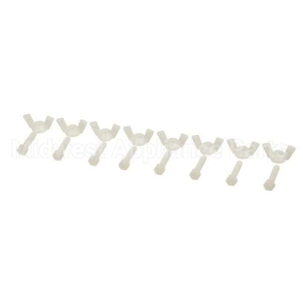 60016 Compatible Cambro Wing Nuts And Bolts (8 Pack)