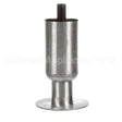60140401-C Compatible Pitco Leg W/ Flanged Foot, S/S, 4" Adj, Single