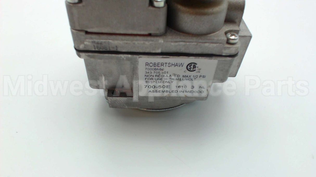 700-505 Robertshaw 3/4"Millivolt Gas Vlv,Non-Reg.