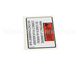 60226 Henny Penny Label-Oil Level Warning, Fre