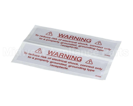 61039 Henny Penny Label-Electrical Warning