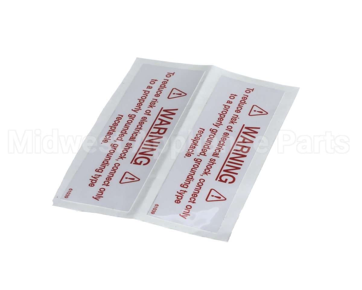 61039 Henny Penny Label-Electrical Warning