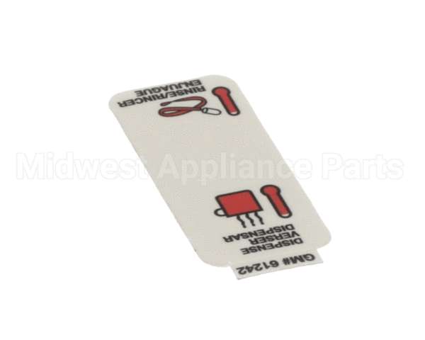 61242 Grindmaster Cecilware Label, Flush On/Off