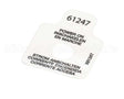 61247 Grindmaster Cecilware Label, Power On Light Pic