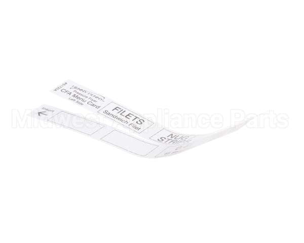 61725 Henny Penny Menu Card-Cfa Pressure Fryer