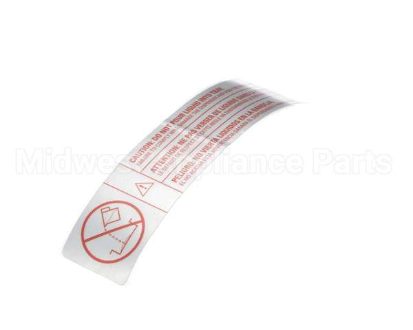 61848 Grindmaster Cecilware Decal, Front Caution