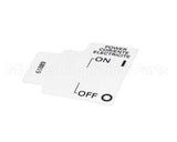 61889 Grindmaster Cecilware Label, Power On/Off Pic