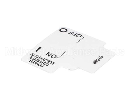 61889 Grindmaster Cecilware Label, Power On/Off Pic