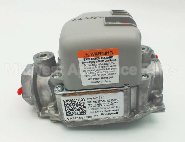 624775 Nordyne 24V 3.5" Wc Nat 1/2" Gas Valve