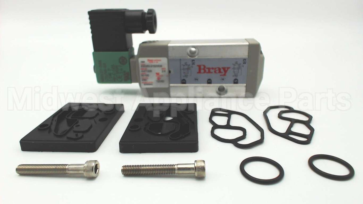 630250-21520536 Bray Commercial 1/4" 120V Din Connect Solenoid