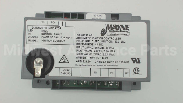64299-001 Wayne Combustion Ignition Control