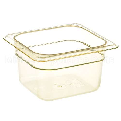 64HP772 Compatible Cambro 1/6 High Heat Food Pan Amber