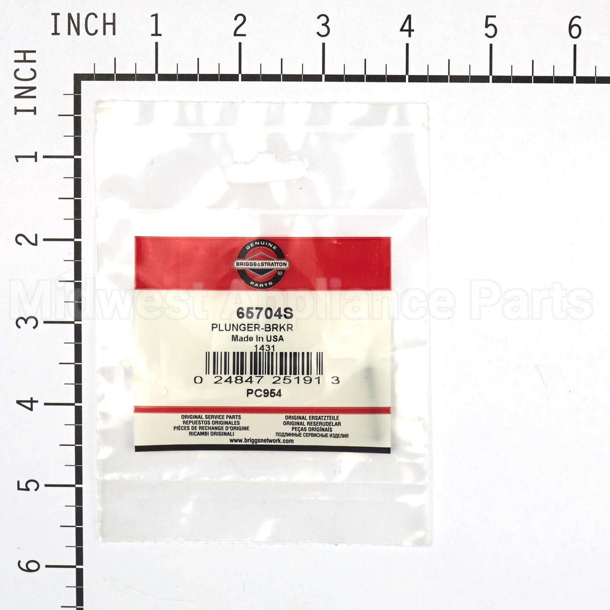 65704S Briggs & Stratton Plunger-Brkr