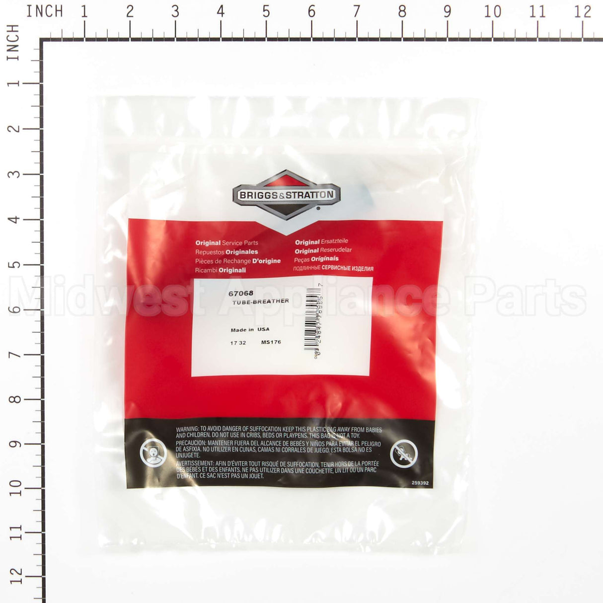 67068 Briggs & Stratton Tube-Breather