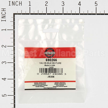 690266 Briggs & Stratton Valve-Idle Mixture