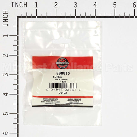 690810 Briggs & Stratton Screw