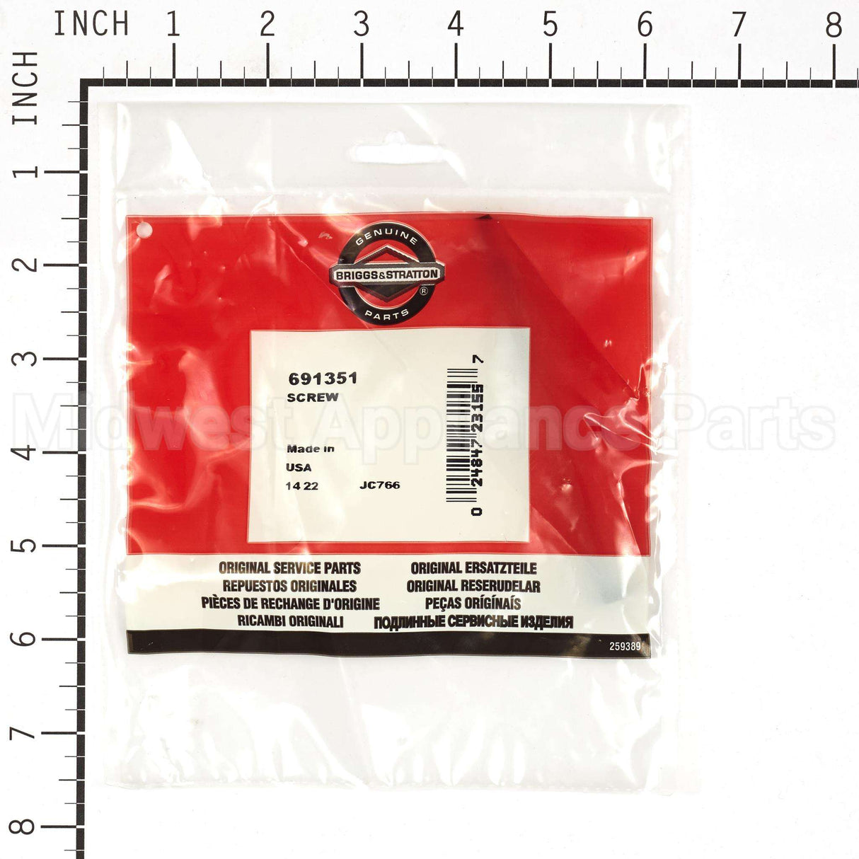 691351 Briggs & Stratton Screw