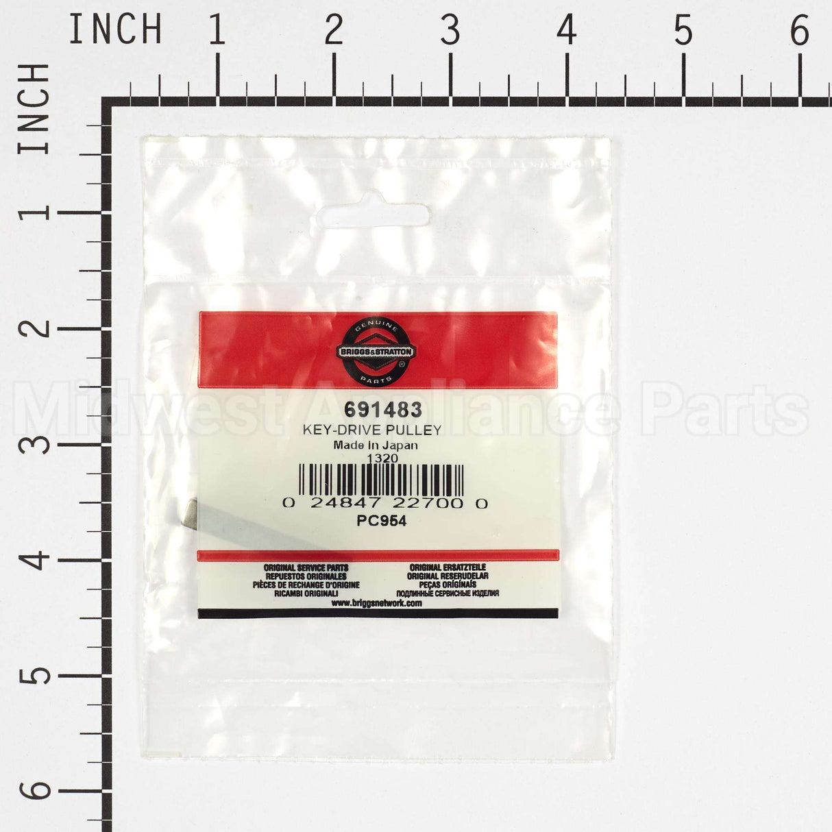 691483 Briggs & Stratton Key-Drive Pulley