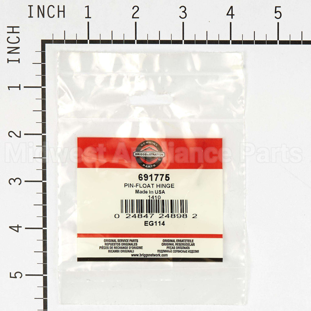 691775 Briggs & Stratton Pin-Float Hinge