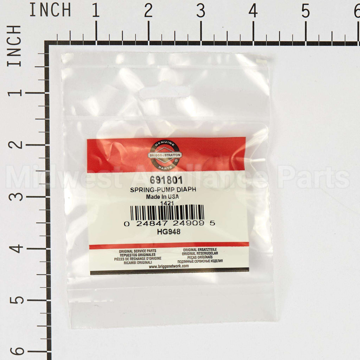 691801 Briggs & Stratton Spring-Pump Diaph