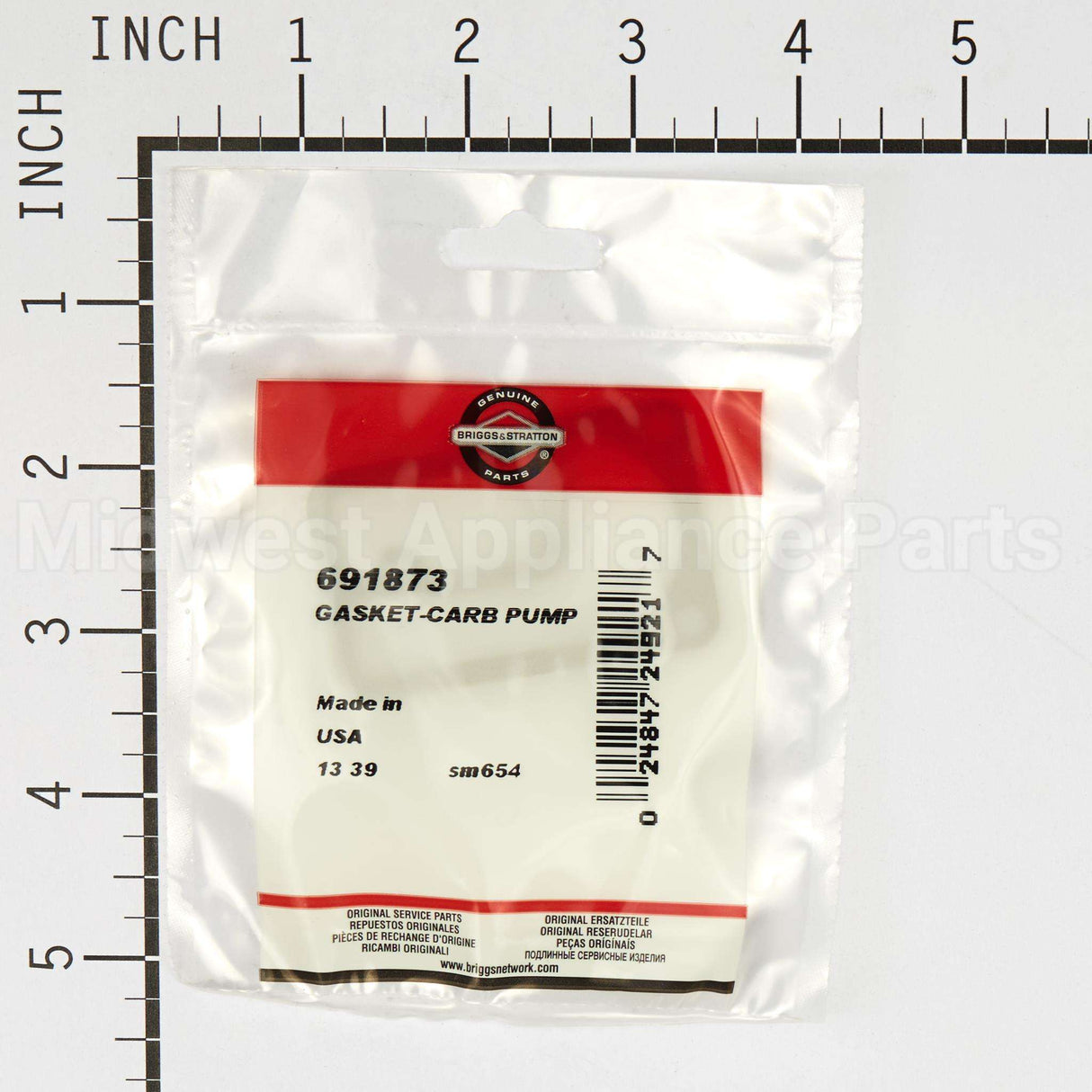 691873 Briggs & Stratton Gasket-Carb Pump