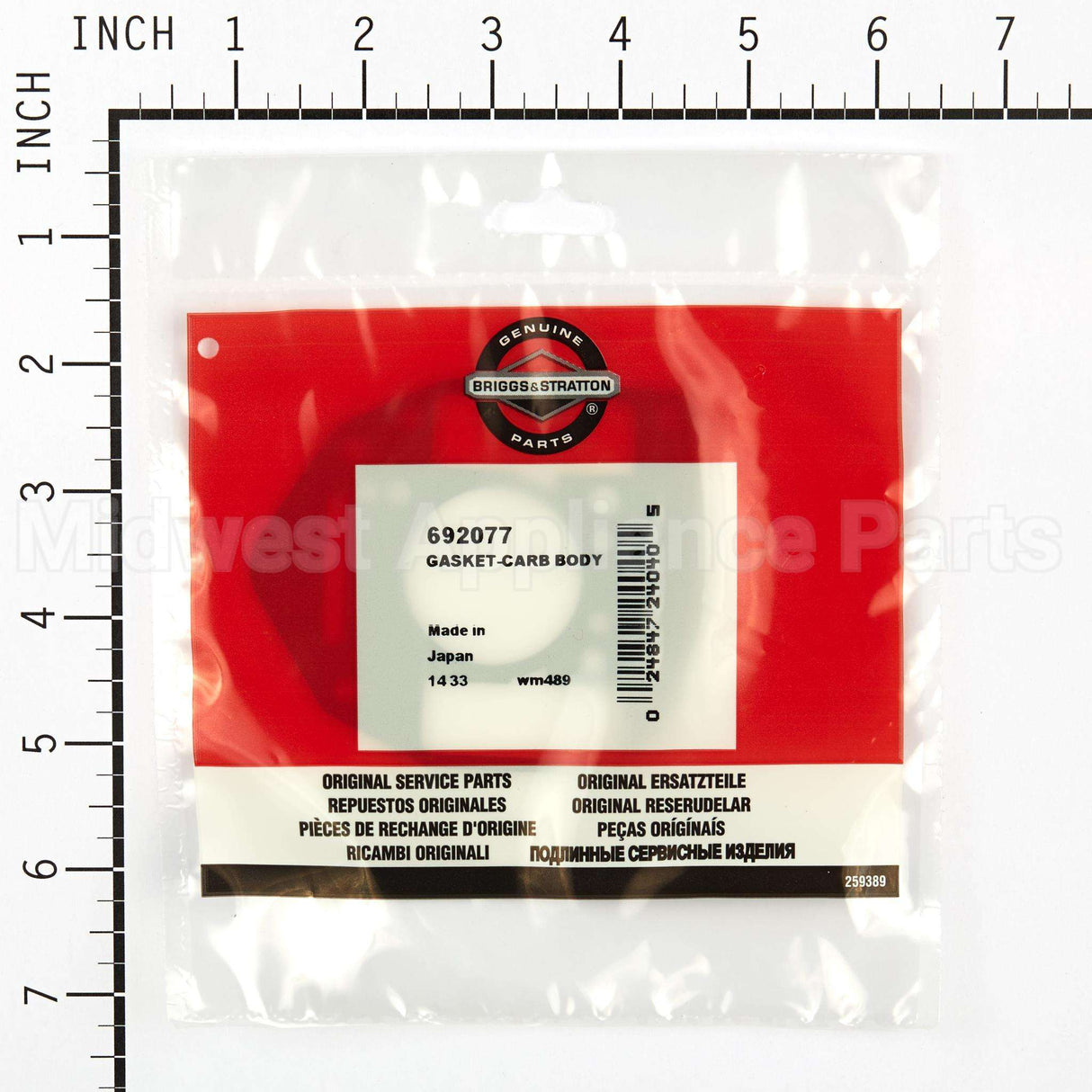 692077 Briggs & Stratton Gasket-Carb Body