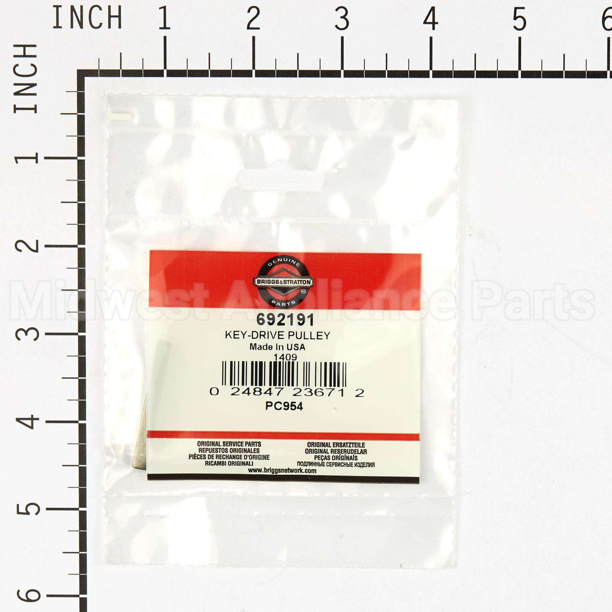 692191 Briggs & Stratton Key-Drive Pulley