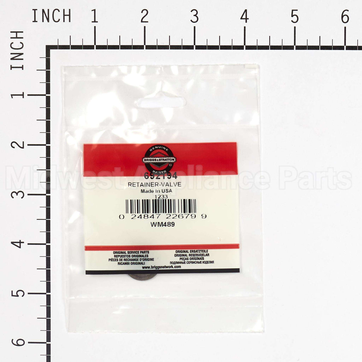 692194 Briggs & Stratton Retainer-Valve
