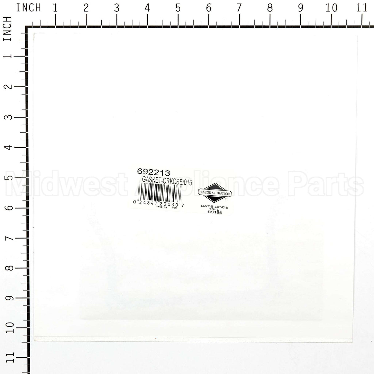 692213 Briggs & Stratton Gasket-Crkcse/015