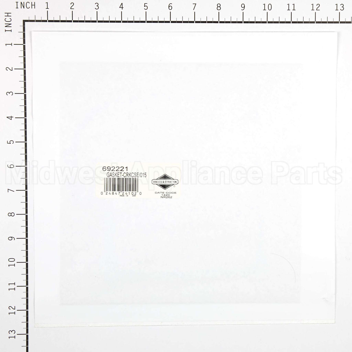 692221 Briggs & Stratton Gasket-Crkcse/015