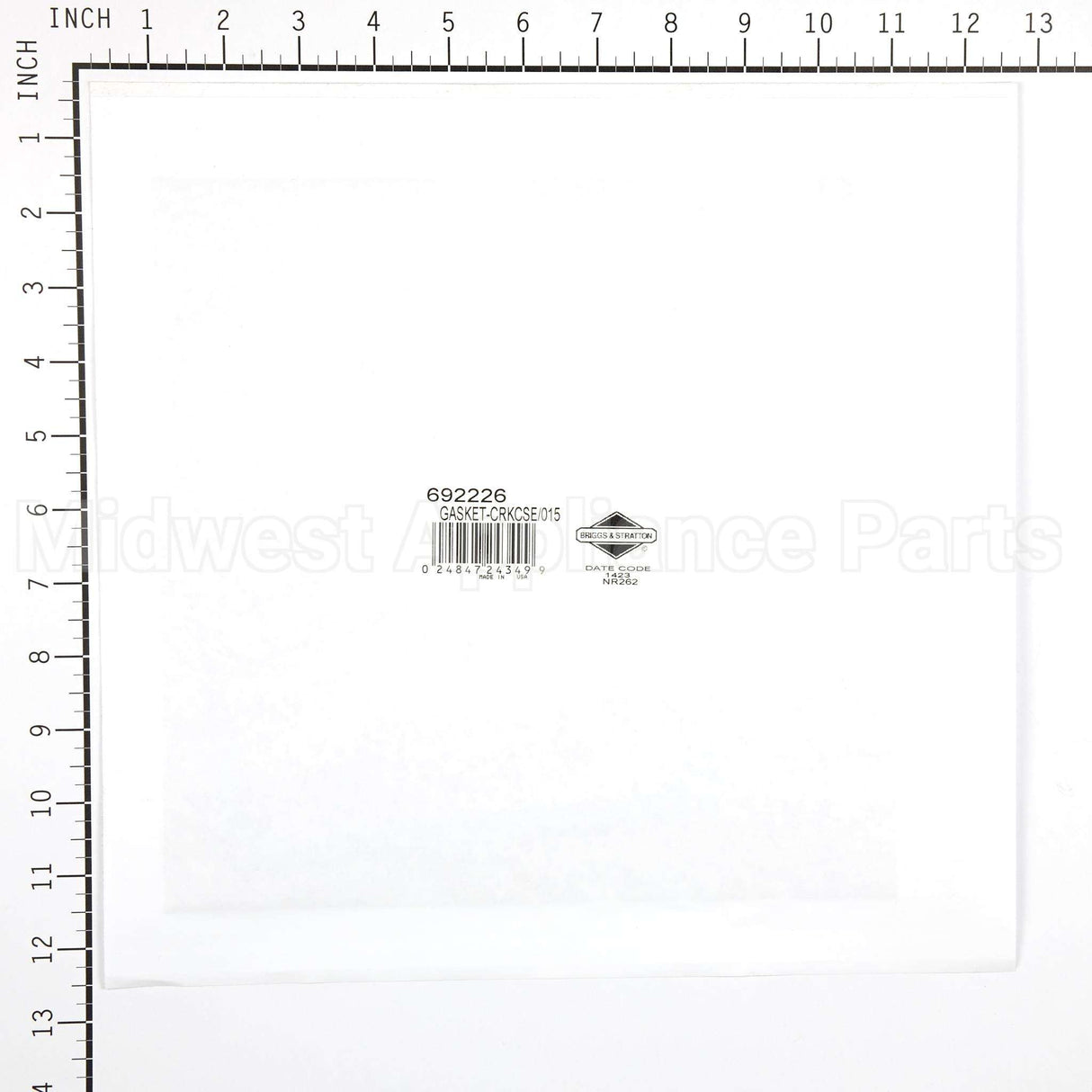 692226 Briggs & Stratton Gasket-Crkcse/015