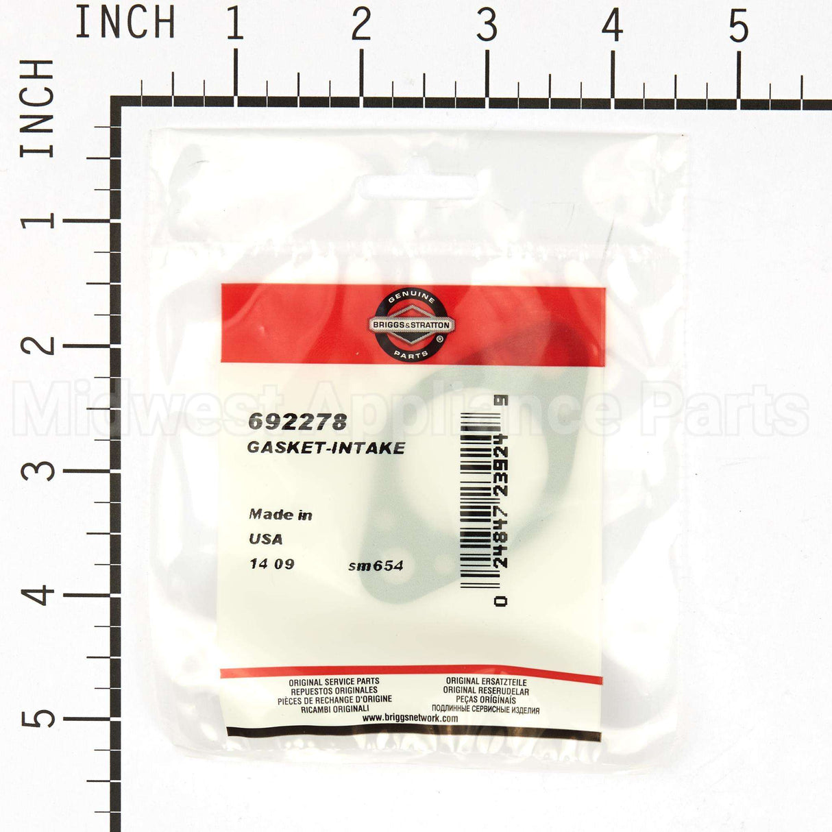 692278 Briggs & Stratton Gasket-Intake