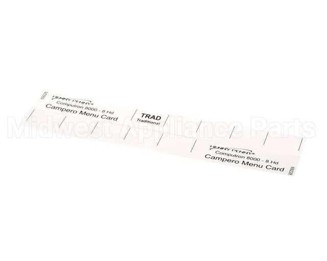 69228 Henny Penny Menu Card-C8000 Campero-8Hd