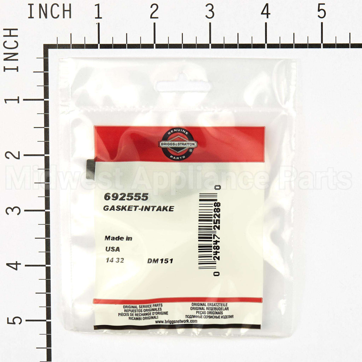 692555 Briggs & Stratton Gasket-Intake