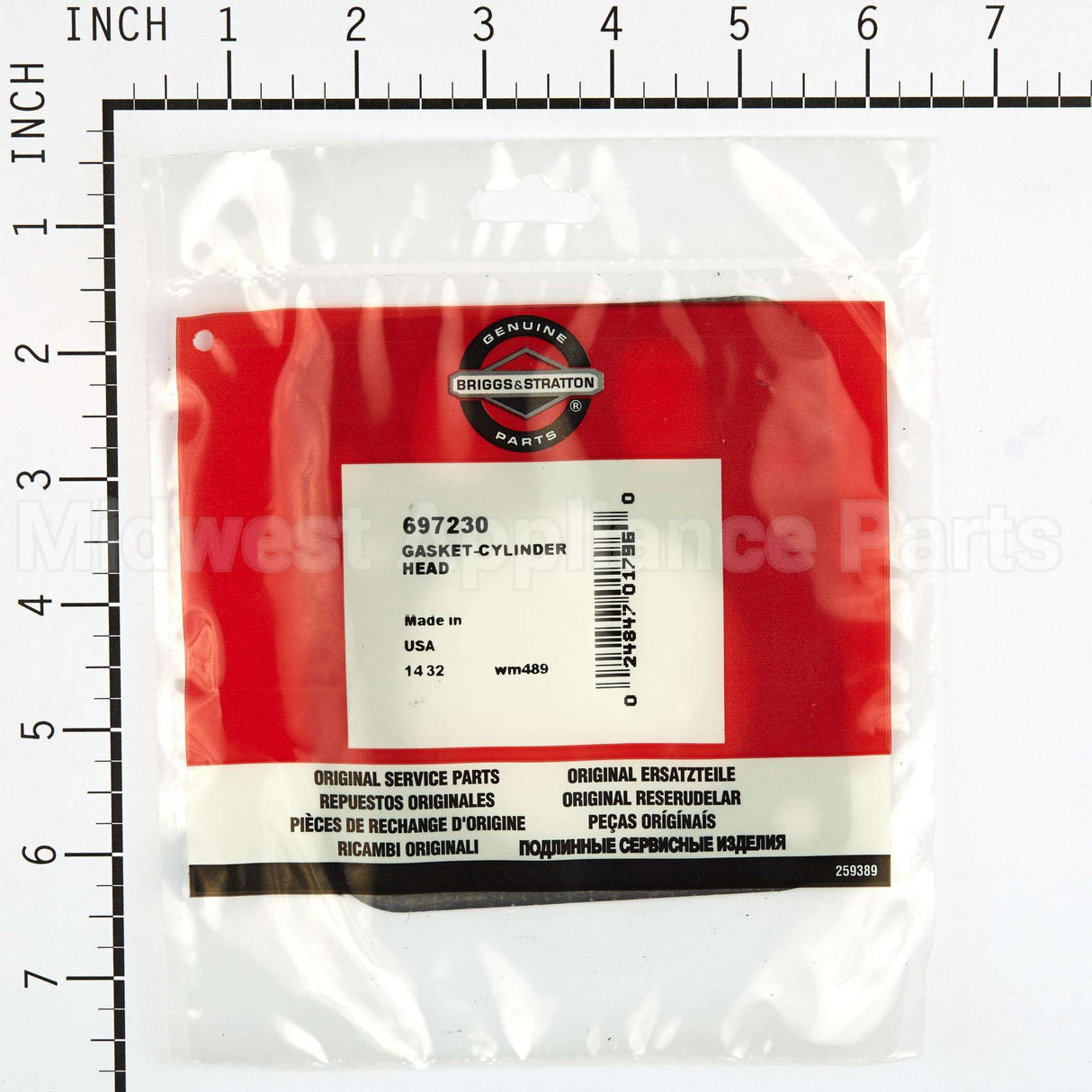 697230 Briggs & Stratton Gasket-Cylinder Head